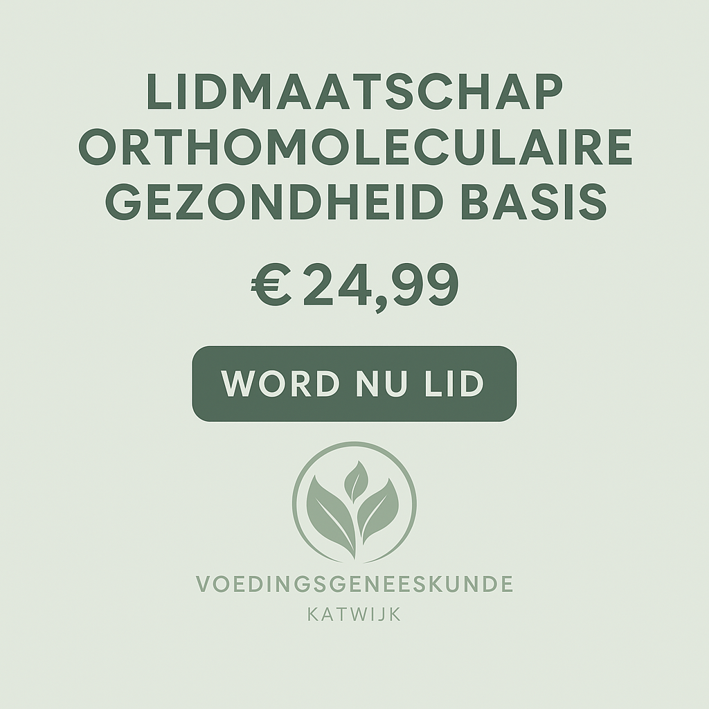 Basis lidmaatschap orthomoleculaire gezondheid