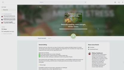 Online cursus "Gezonde voeding, meer energie, minder stress"